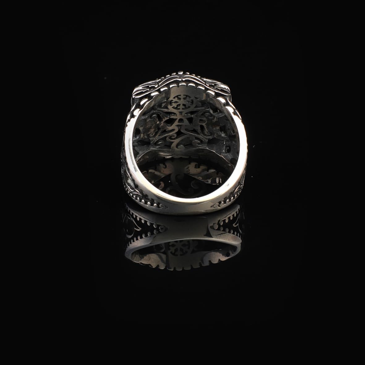 Men’s Black Onyx Gemstone Signet Ring