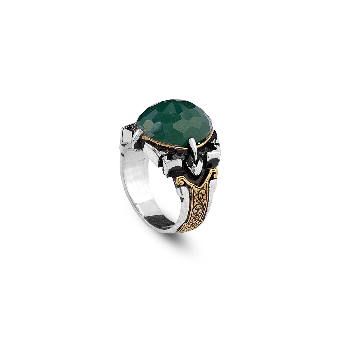 925K Sterling Silver Jade Ring
