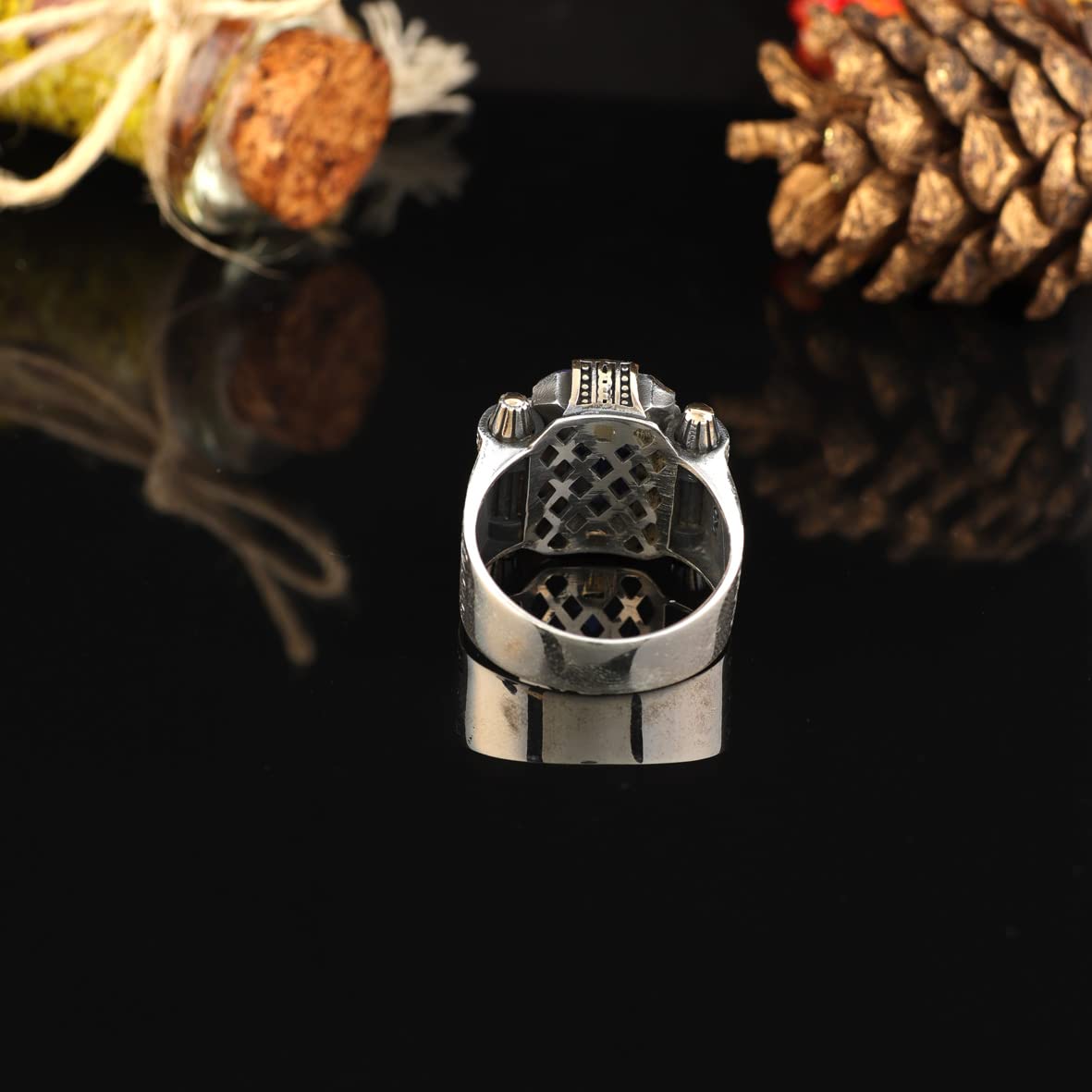 Men Blue Stone Ring