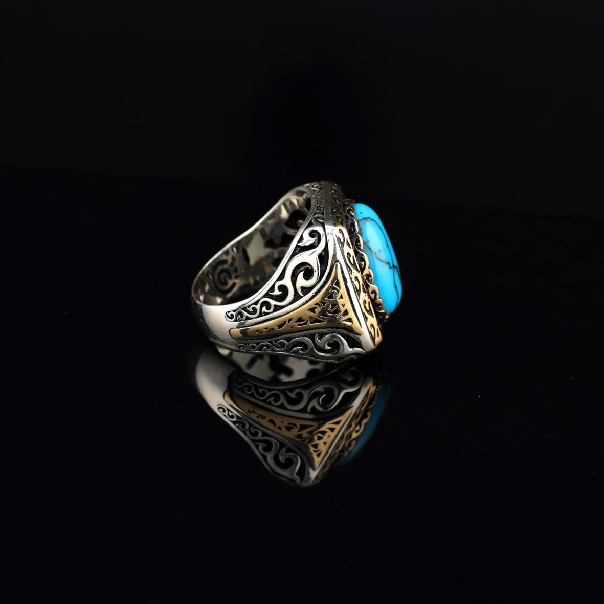 Mens Turquoise Ring