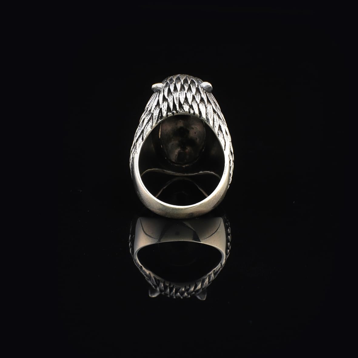 American Indian Chief Signet Ring - Handmade Vintage Lion Signet Ring for Men