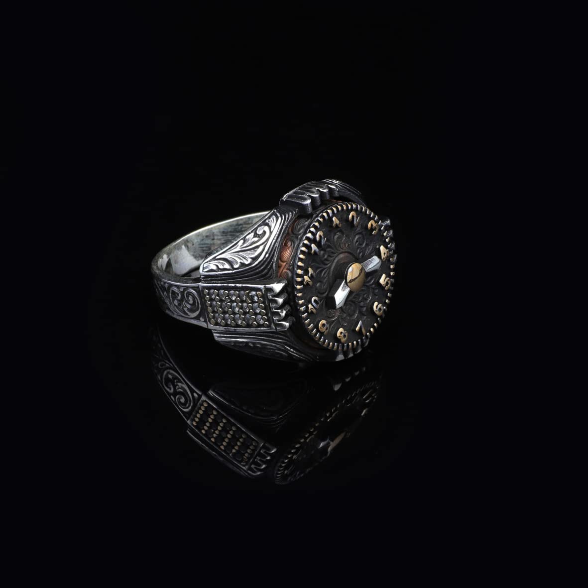 Silver Vintage Watch Ring
