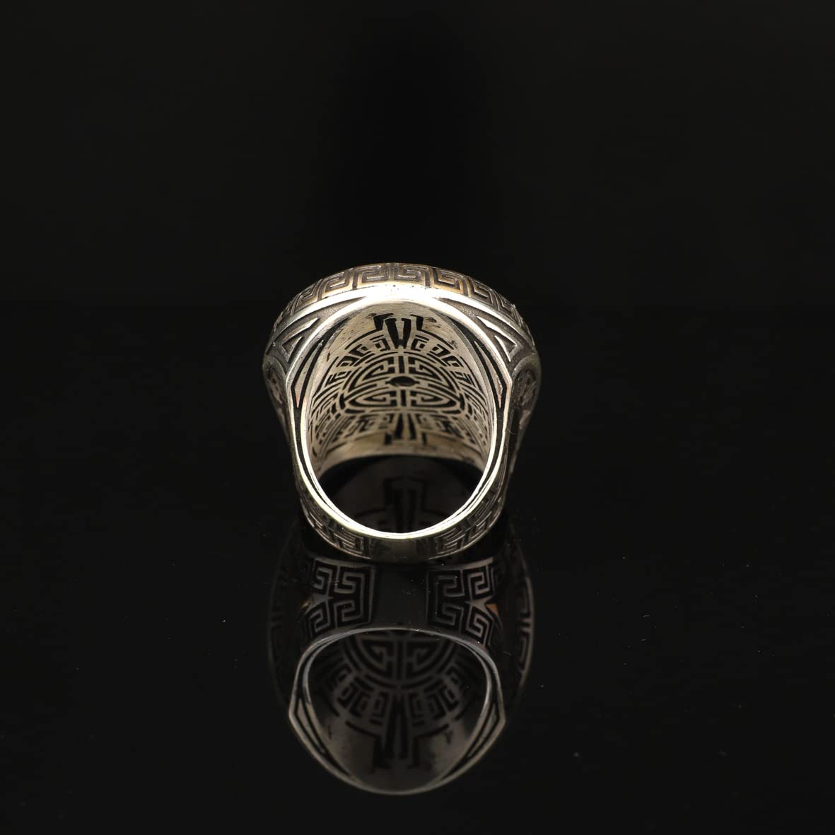 Silver Large Stone Ring