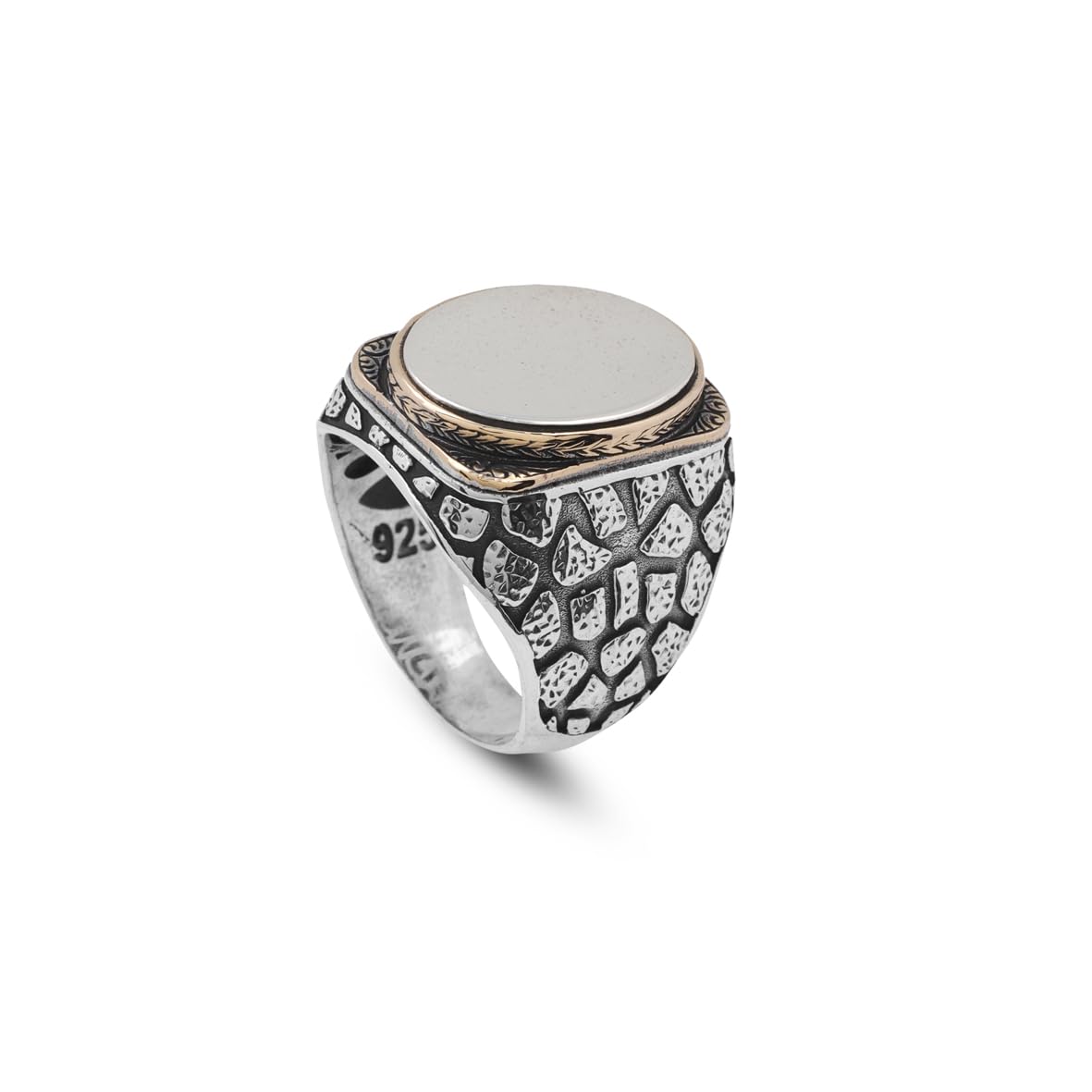 Handmade 925 Sterling Silver Personalized Rings - Custom Photo Ring with Name Engraving