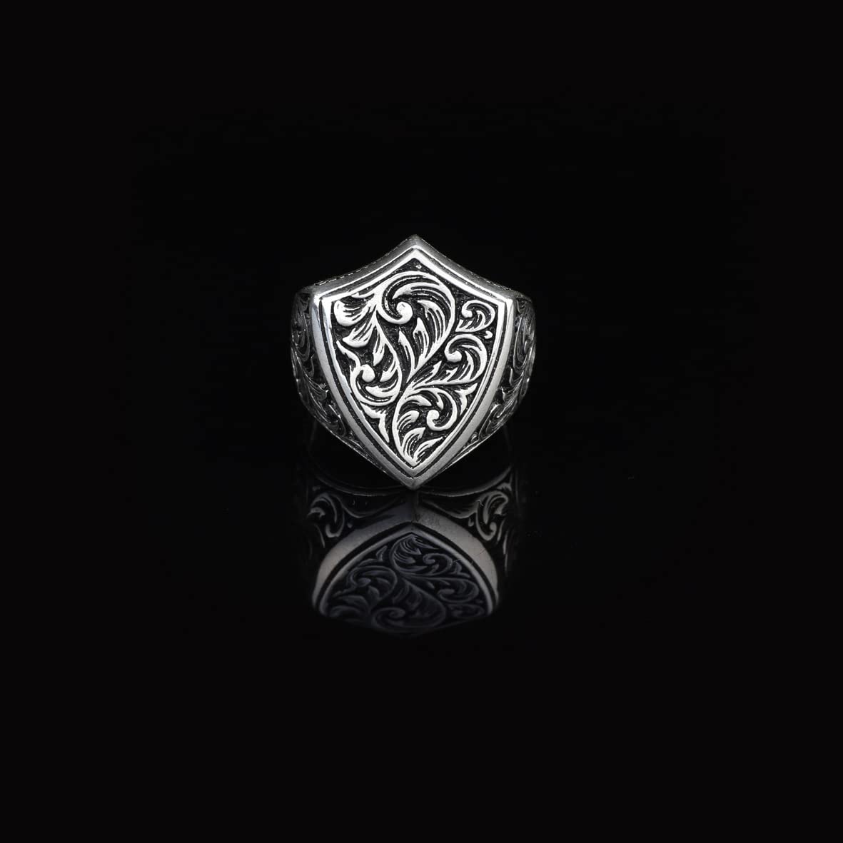 925K Sterling Silver Knight Ring