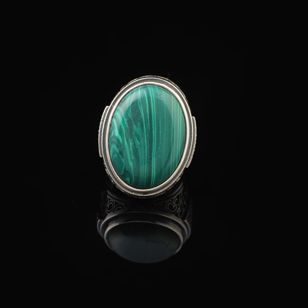 Malachite Ring for Men