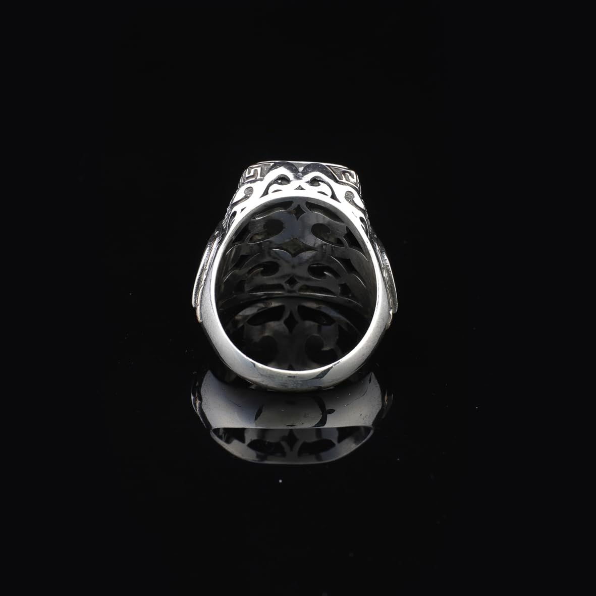 Handmade 925 Sterling Silver Personalized Rings - Custom Photo Ring with Name Engraving
