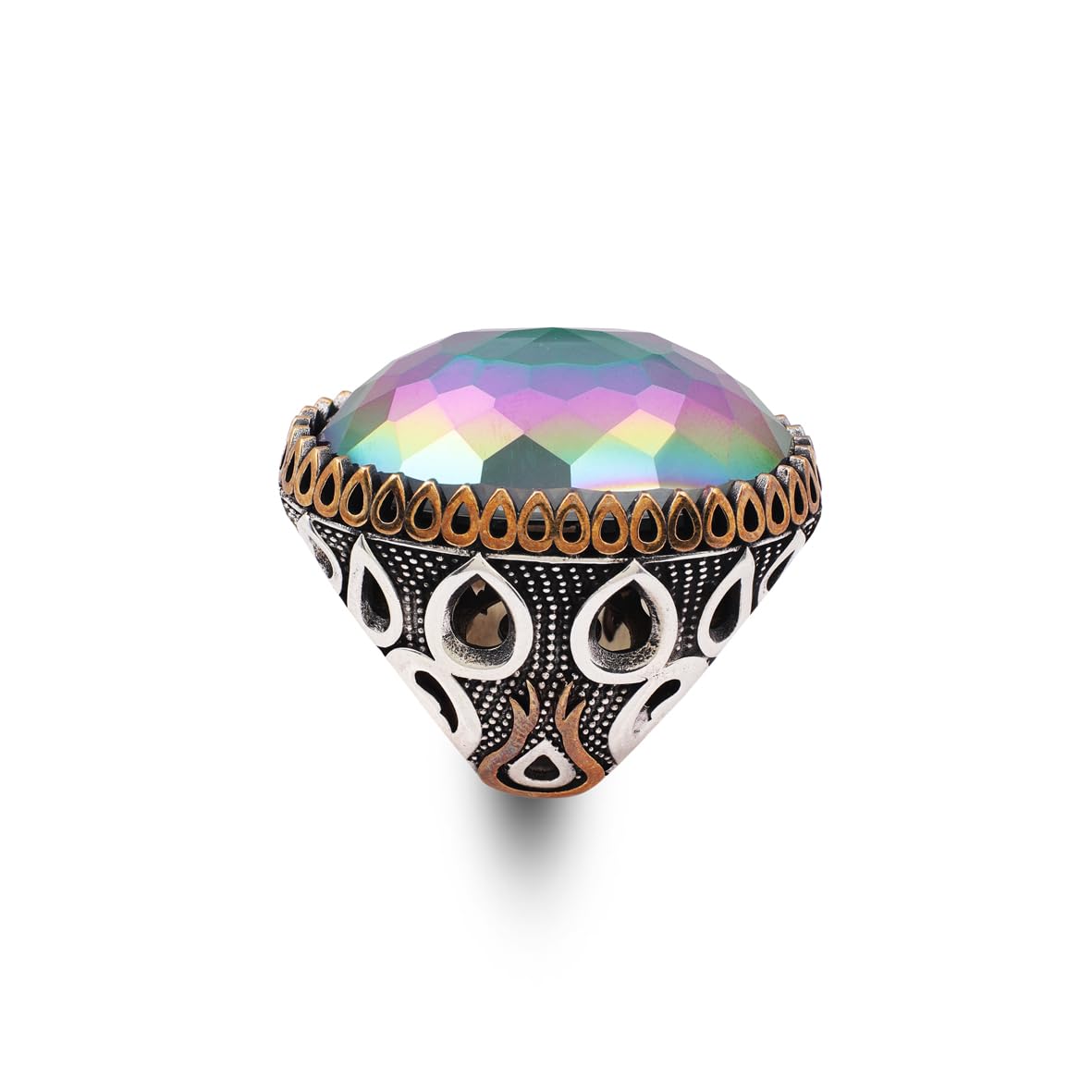 Mystic Topaz Ring - Oval Gemstone