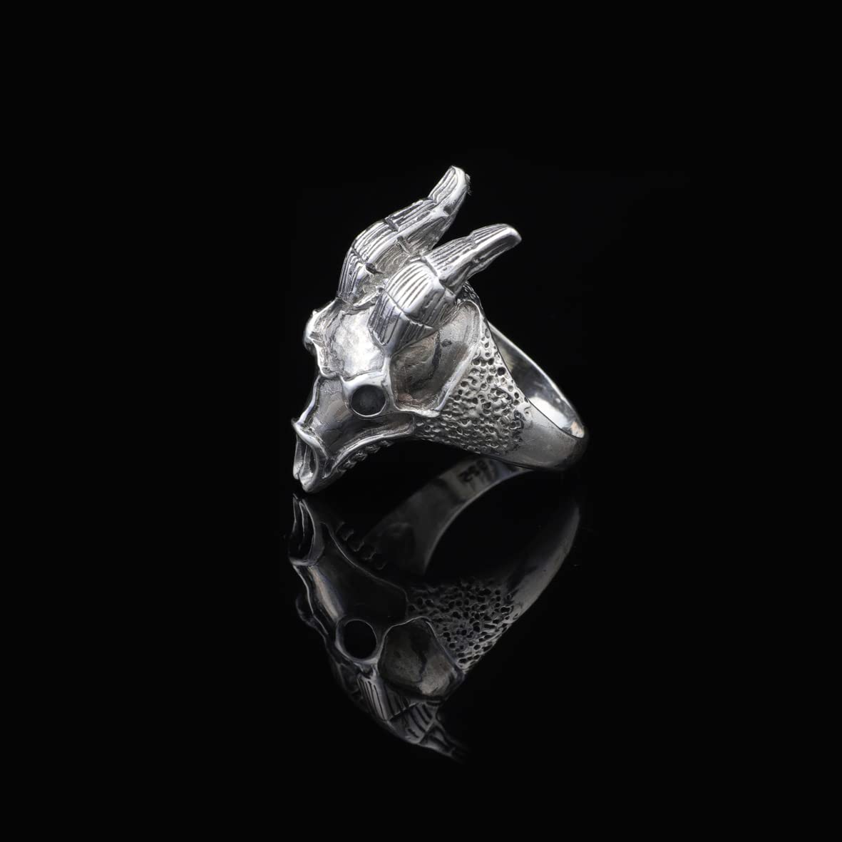 925K Sterling Silver Goat Ring