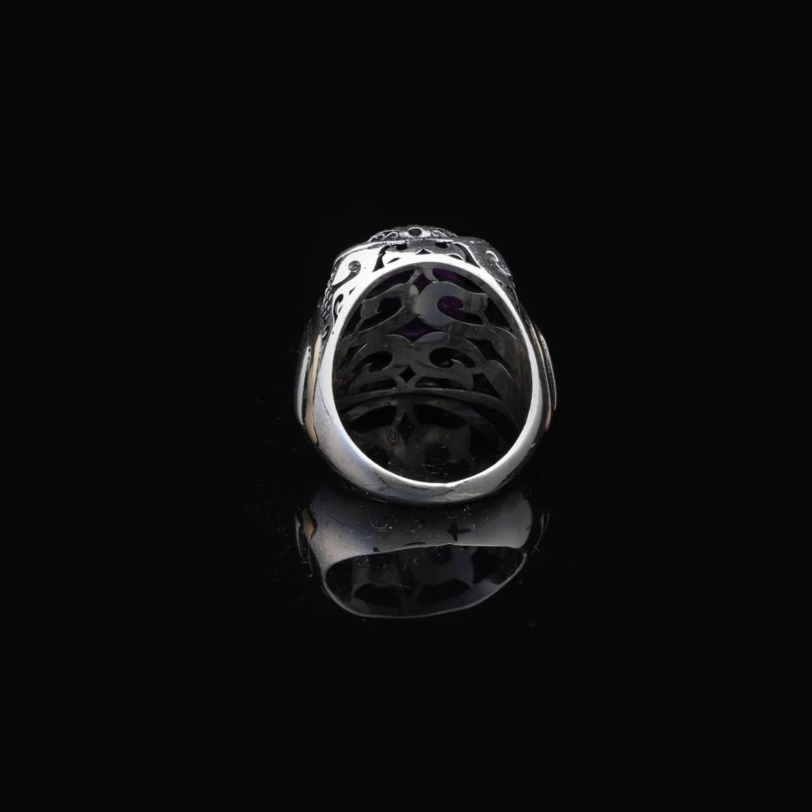 925K Sterling Silver Purple Sapphire Ring