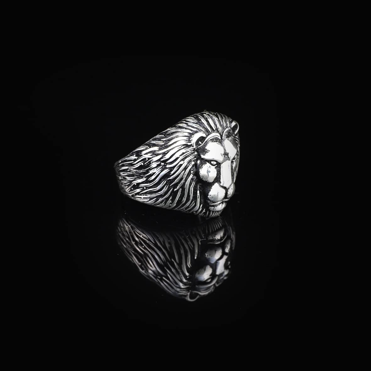 925K Sterling Silver Lion Ring
