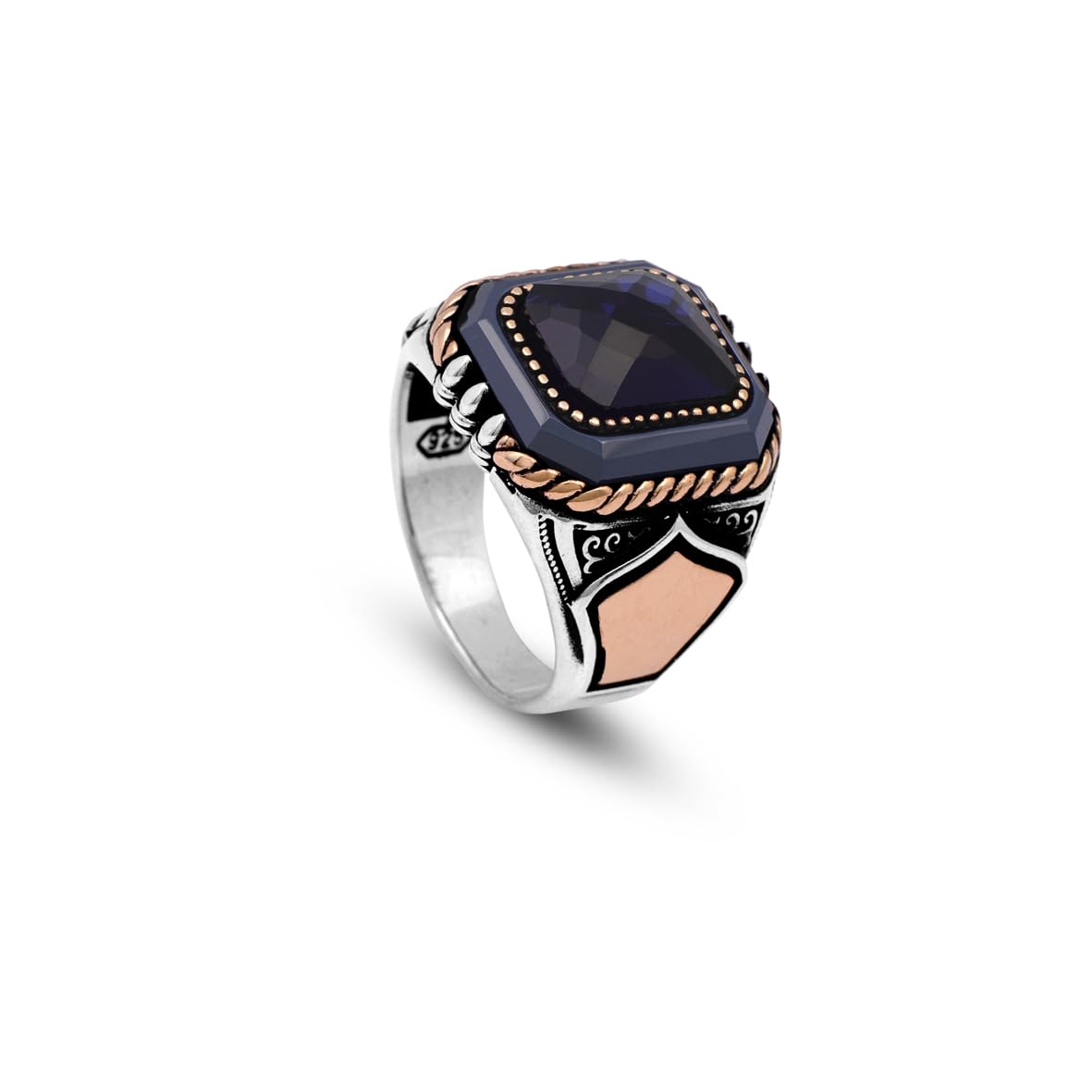 Blue Tiger Eye Ring