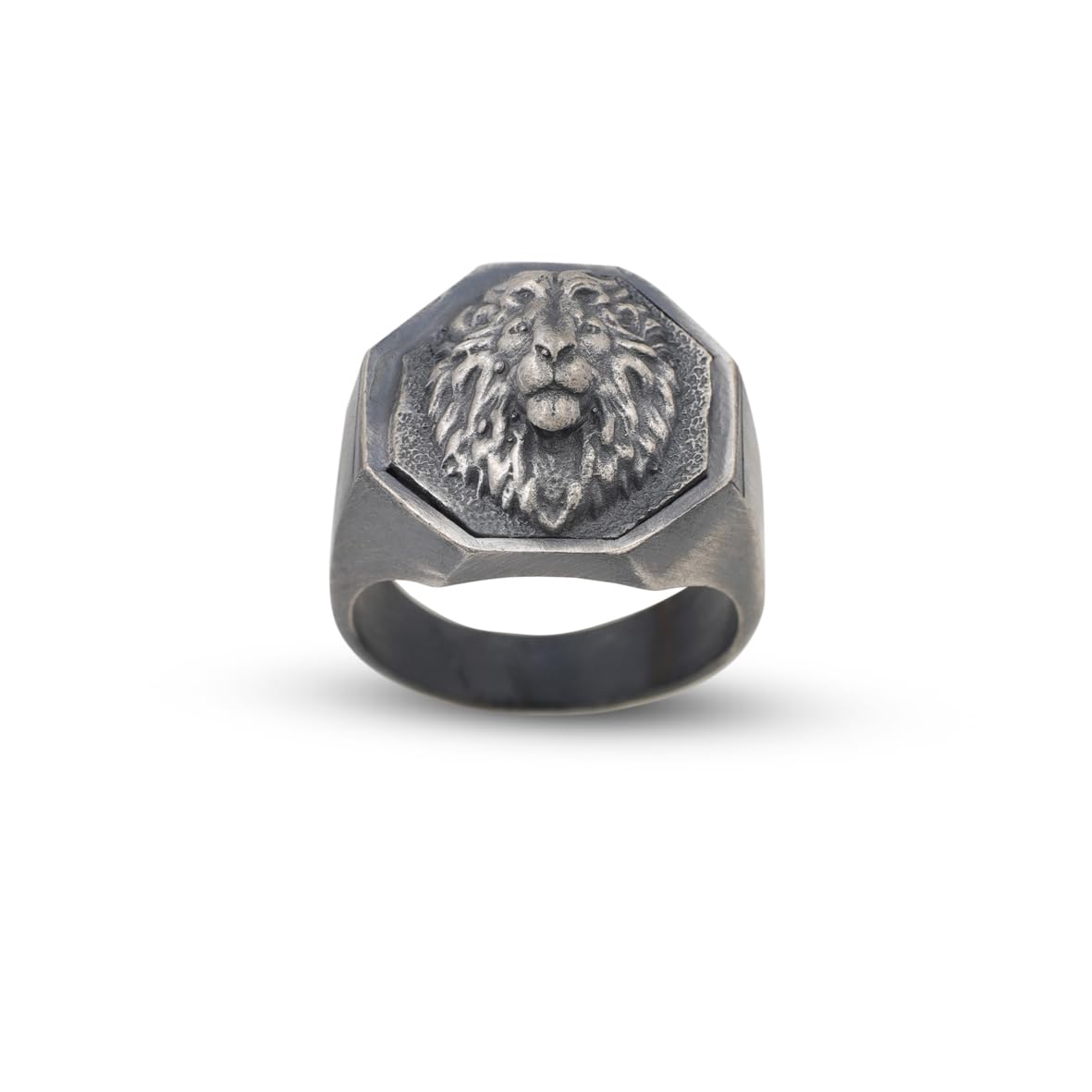 Handmade Pinky Lion Signet Ring - 925 Sterling Silver Men's Jewelry
