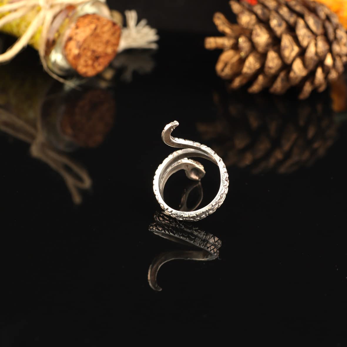 925K Sterling Silver Snake Ring