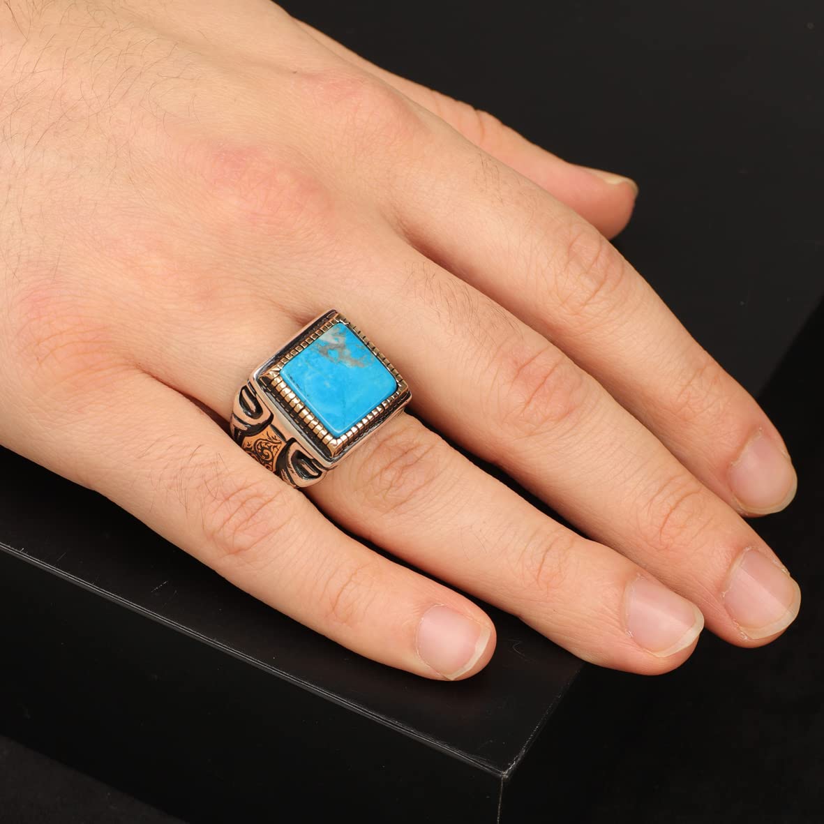 Mens Turquoise Ring