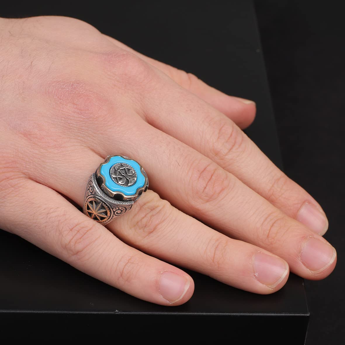 Turquoise Ring Men