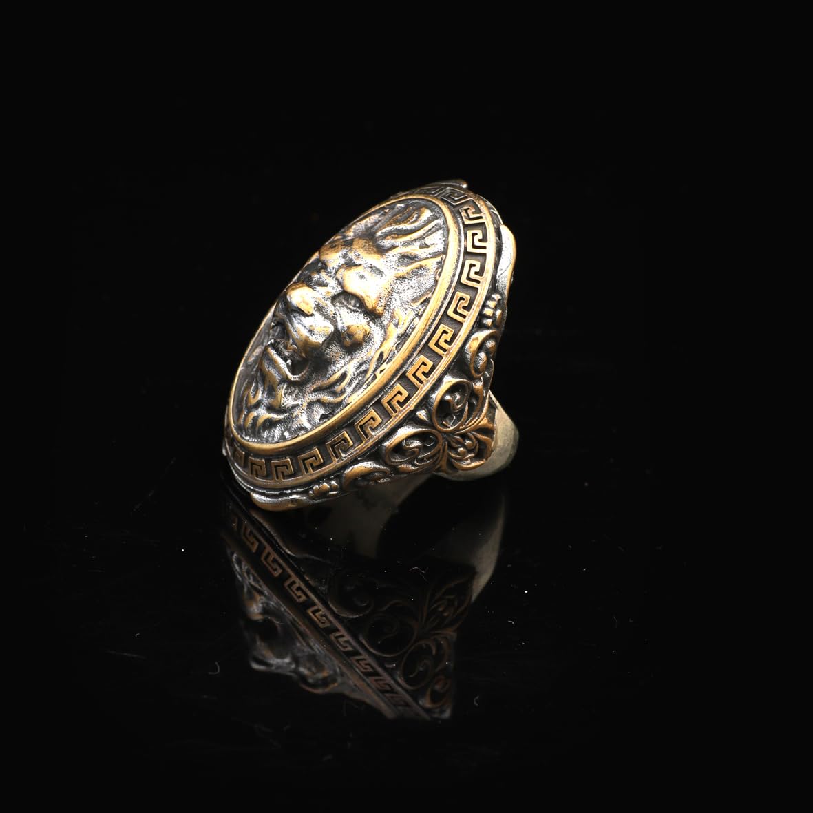 Lion Ring Signet Ring for Men