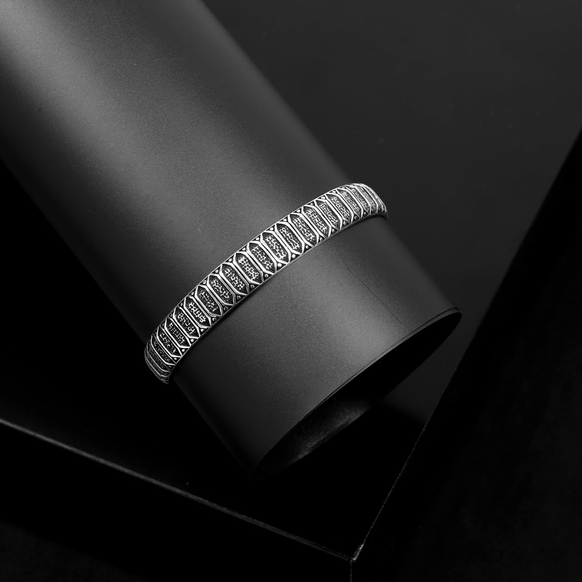 Sterling Silver Men’s Bracelet – Thick Handmade Band Cuff