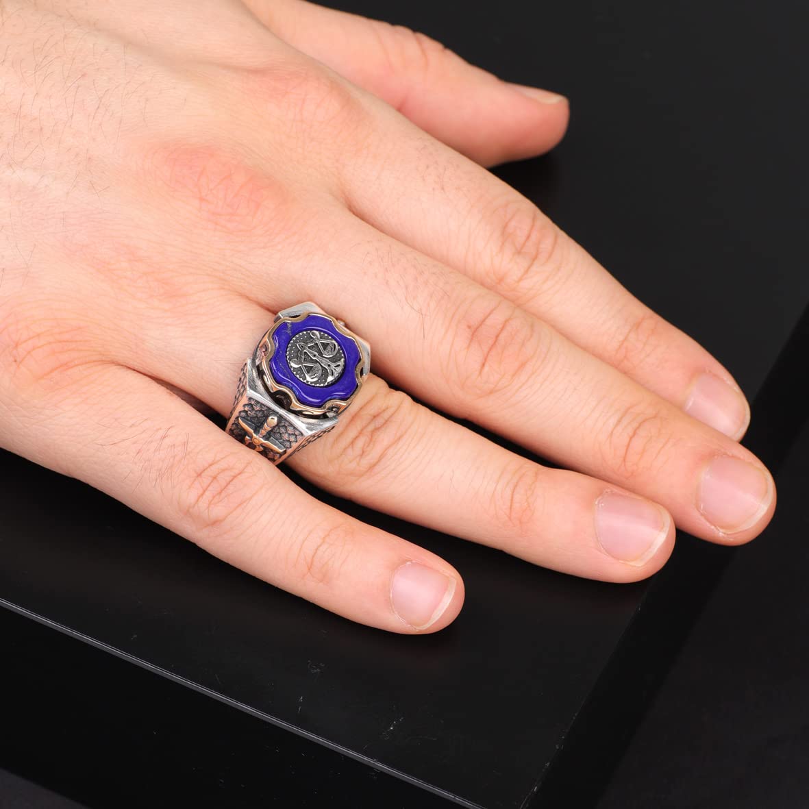 Natural Lapis Lazuli Stone Ring