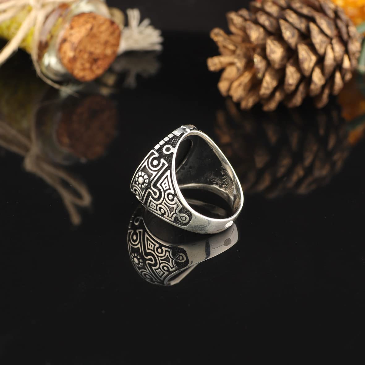 Eagle Handmade Signet Ring Men