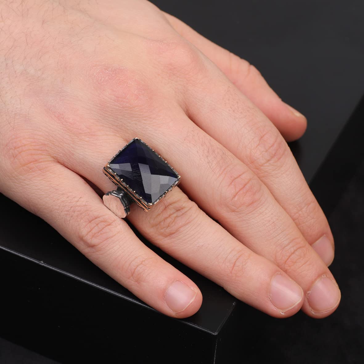 Zircon Sapphire Stone Ring