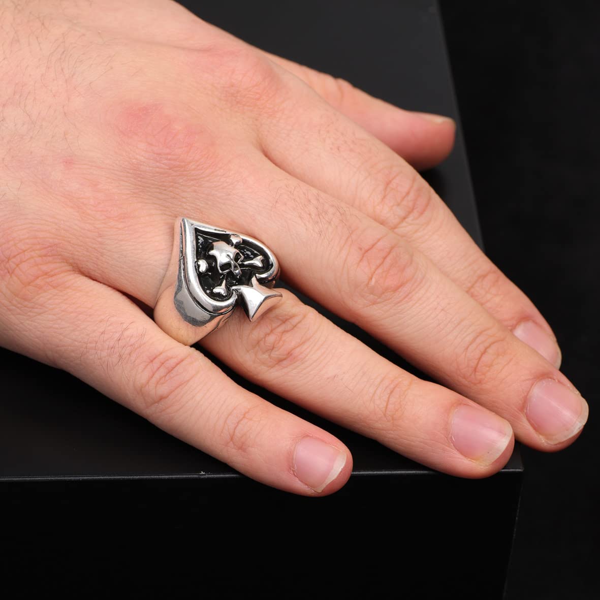 Sterling Silver Spade Ring