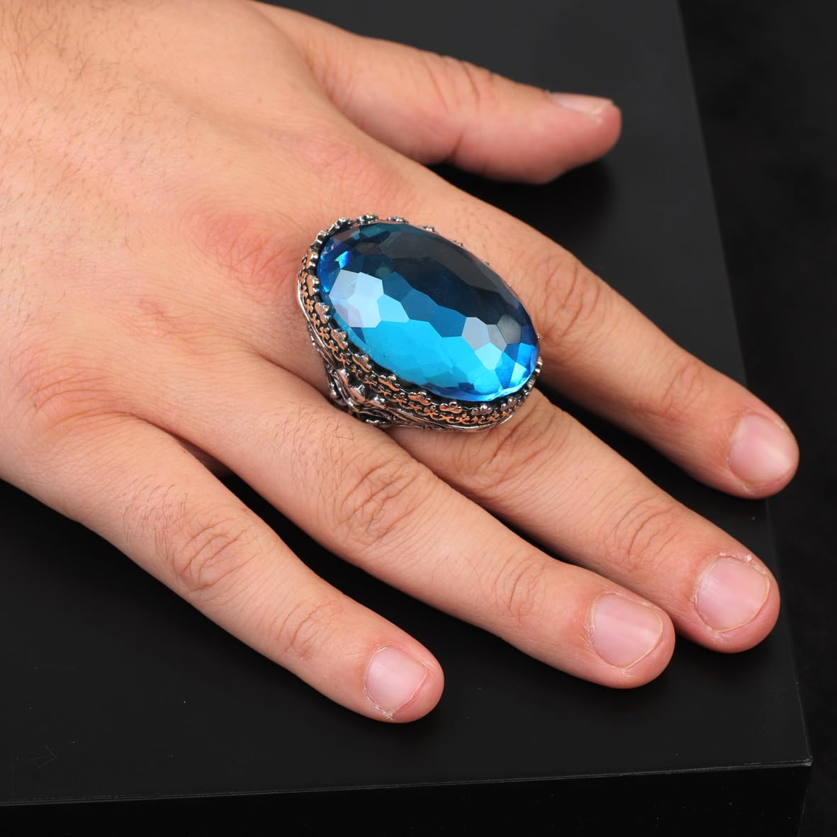 Handmade Aquamarine Gemstone Ring