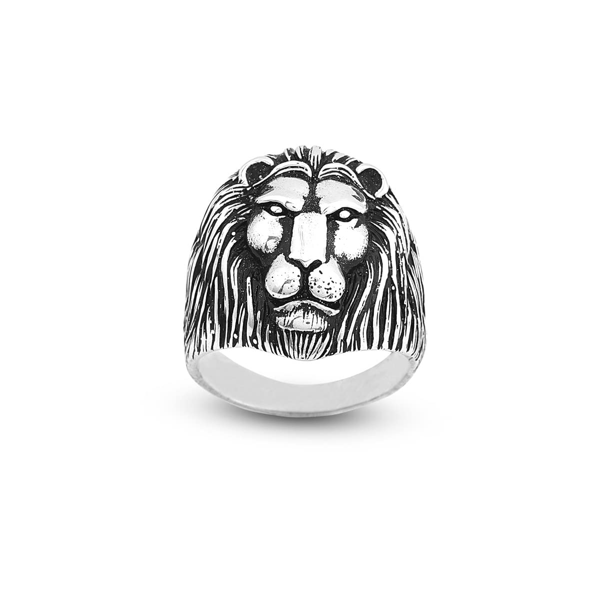 925K Sterling Silver Lion Ring