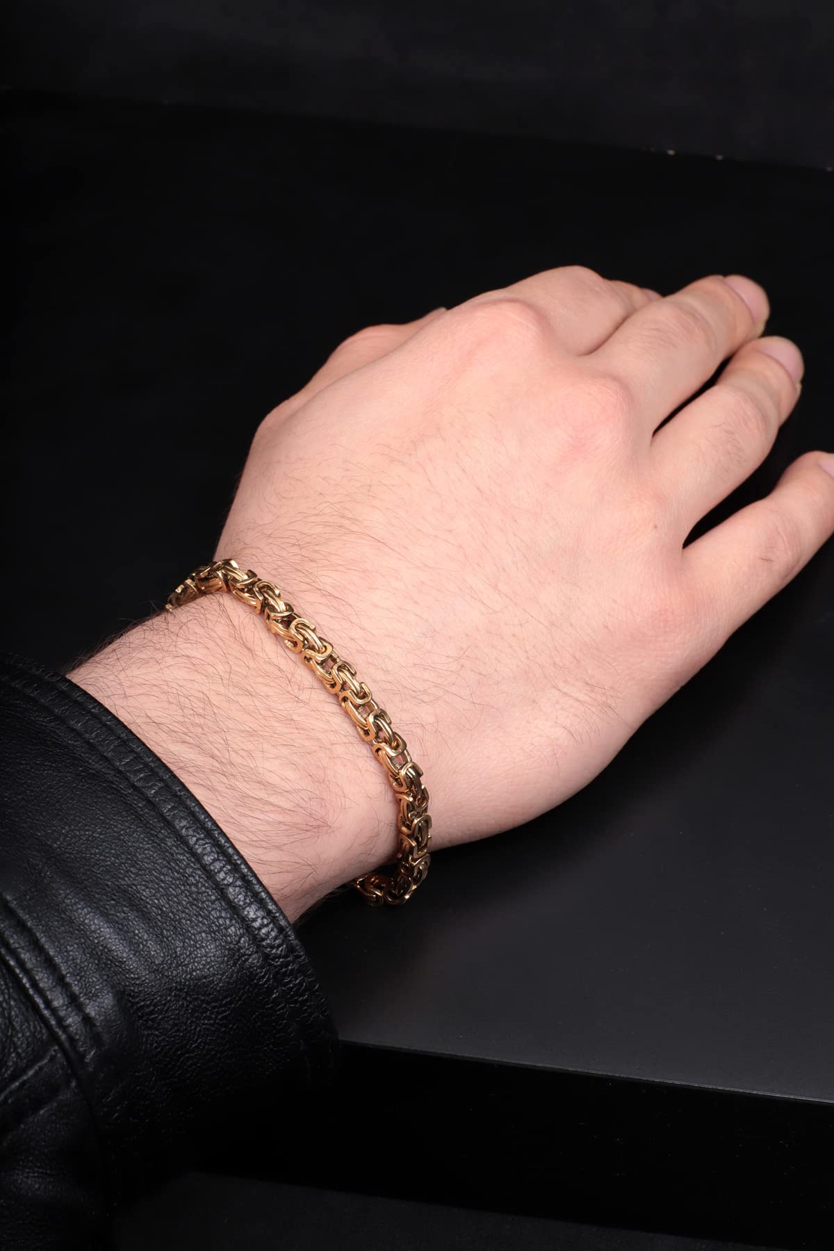 Gold Plated Hand Bracelet Men's Accessories Jewelry