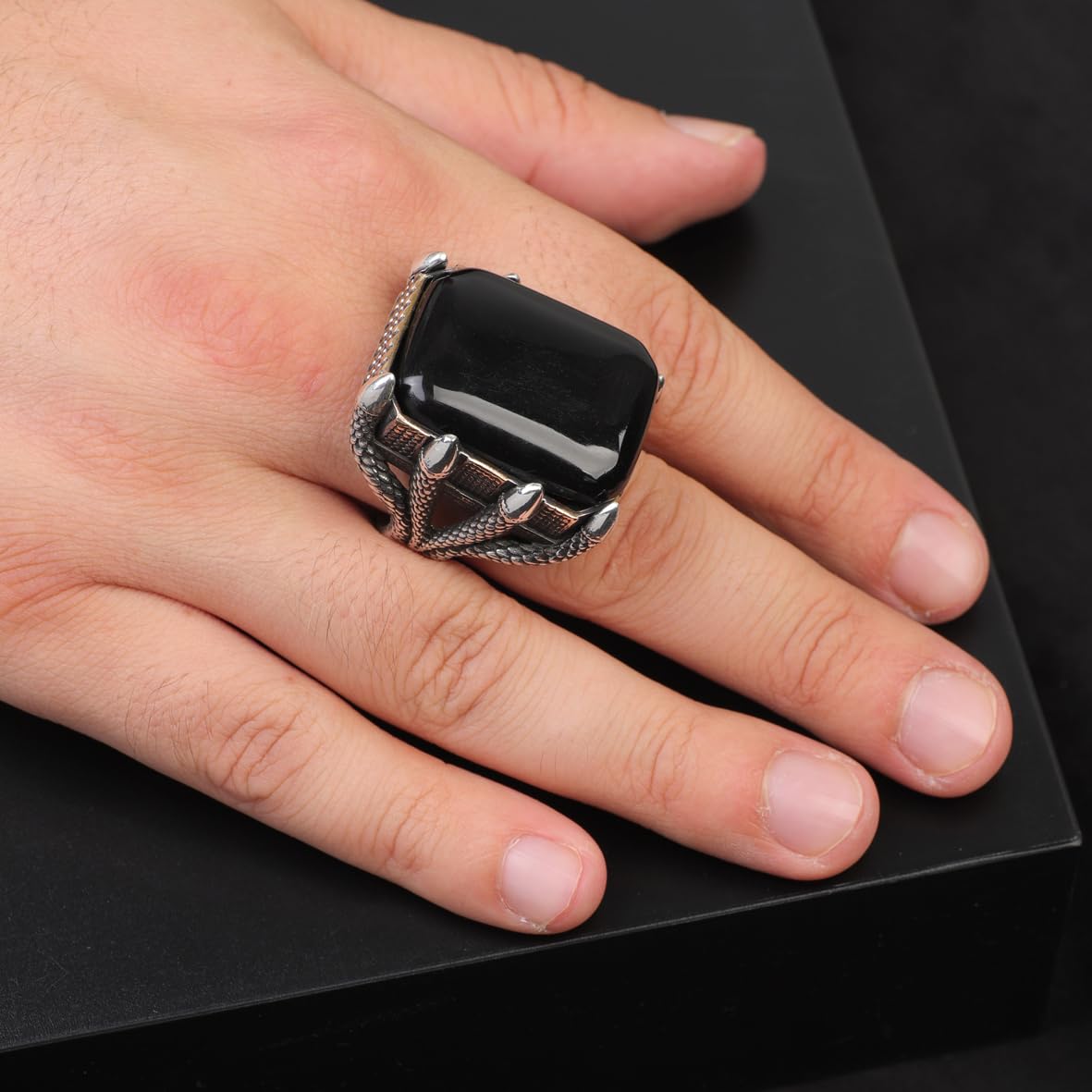Vintage Black Onyx Ring