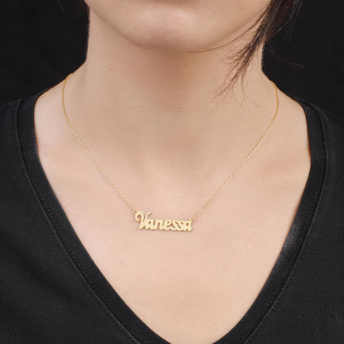 Customize Your Style with Personalized Name Necklace in Sterling Silver - Women's Sterling Silver Name Necklace with a Personal Touch - Aesthetic Jewelry Essential