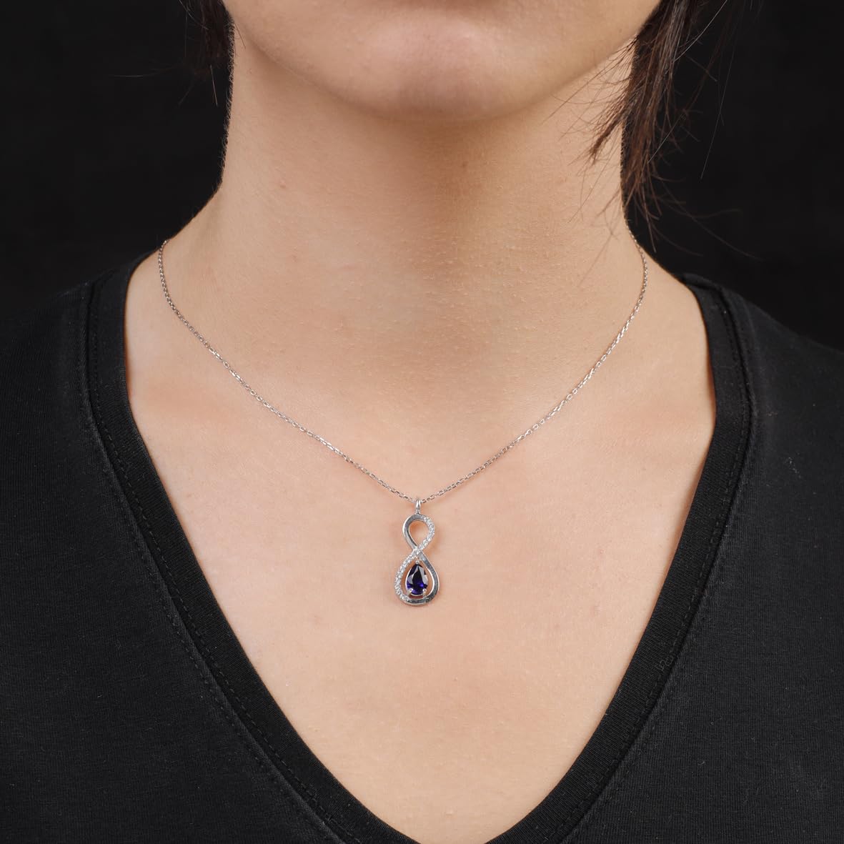 Infinity and Carnelian Sterling Silver Necklace - Carnelian Necklace on Infinity Pendant - Infinity Necklace with Cute Aesthetic - Necklace for Girlfriend
