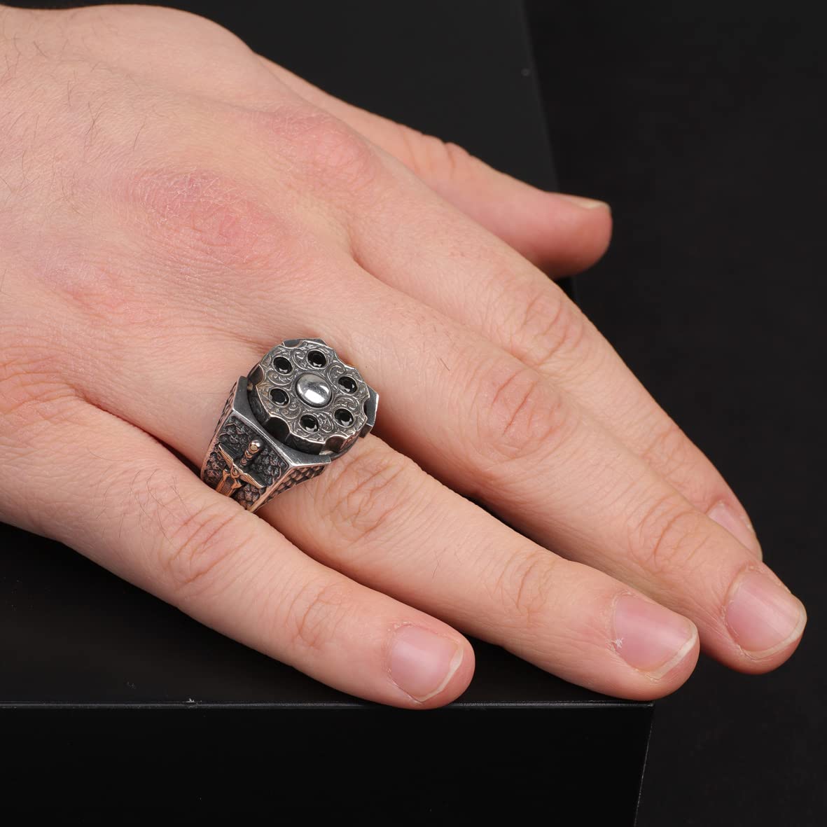 Black Onyx Men's Ring