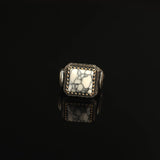 Turquoise Stone Men Silver Ring — image 3