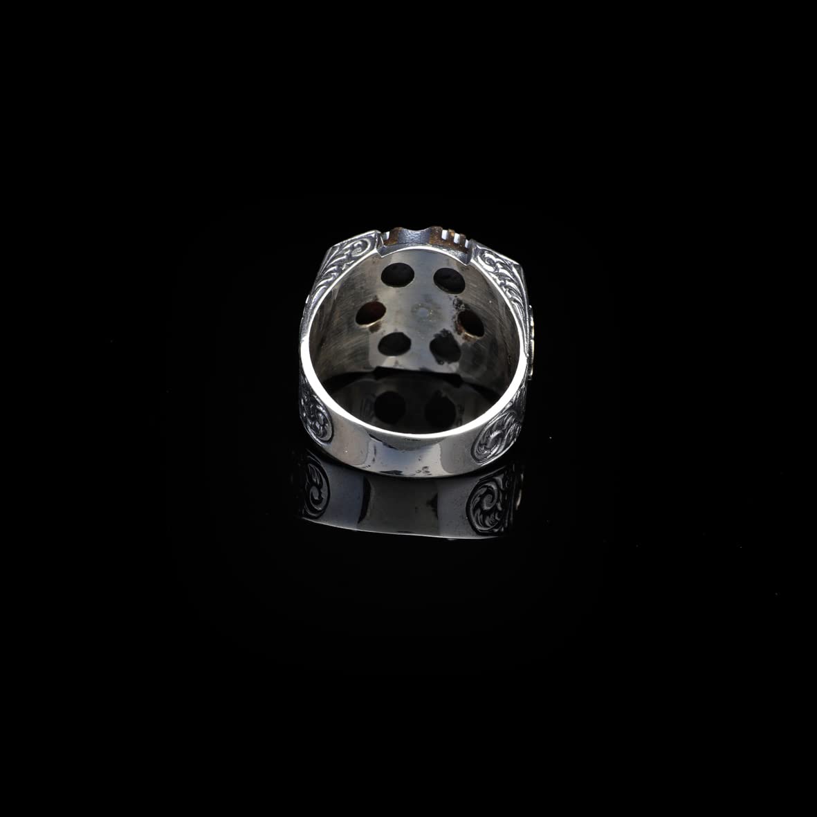 Turquoise Stone Men Silver Ring
