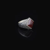 Men Handmade Carnelian Stone Ring — image 3