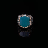 Handmade Jade Ring in Ottoman Style - 925 Sterling Silver Men's Gemstone Jewelry — image 2