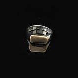 Personalized Wedding Band Signet Ring – Handmade Vintage Pinky Ring for Men – 925 Sterling Silver Engagement Ring with Custom Engraving + Gift Silver Polishing Cloth — image 3