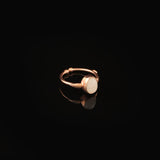 Jewellery Pit Adjustable Moonstone Ring for Women - Handmade Stone Statement Ring for Middle Finger - 925 Sterling Silver Solitaire Ring for Women — image 2