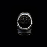 Handmade Genuine Turquoise Men's Ax Ring - Vintage 925 Sterling Silver Ring with Micro Sapphire Gemstone- Men's Turquoise Rings - Birthday Gifts — image 5