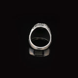 Handmade Emerald Gemstone Engagement Ring for Men Vintage 925 Sterling Silver — image 6