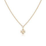 Sterling Silver Four Leaf Clover Necklace for Women - Gold Plated Sterling Silver Necklace with Four Leaf Clover Charm - Birthday Gifts for Women — image 1