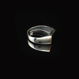 Personalized Wedding Band Signet Ring – Handmade Vintage Pinky Ring for Men – 925 Sterling Silver Engagement Ring with Custom Engraving + Gift Silver Polishing Cloth — image 4