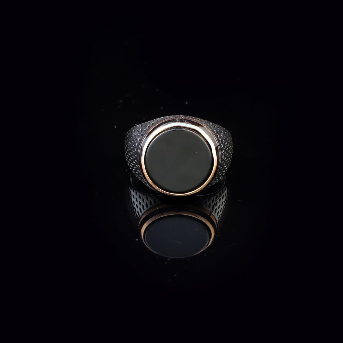 Onyx Ring Signet Ring Pinky Ring Ottoman Vintage 925 Sterling Silver Ring Promise Ring for Him Engagement Ring Gemstone Ring Gift for Husband Handmade