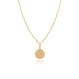 Sterling Silver Star Necklace with Zircon Stone for Women - Cute Star Necklace with Zircon Stone in Gold Plated Jewelry - Birthday Gifts for Women — image 1
