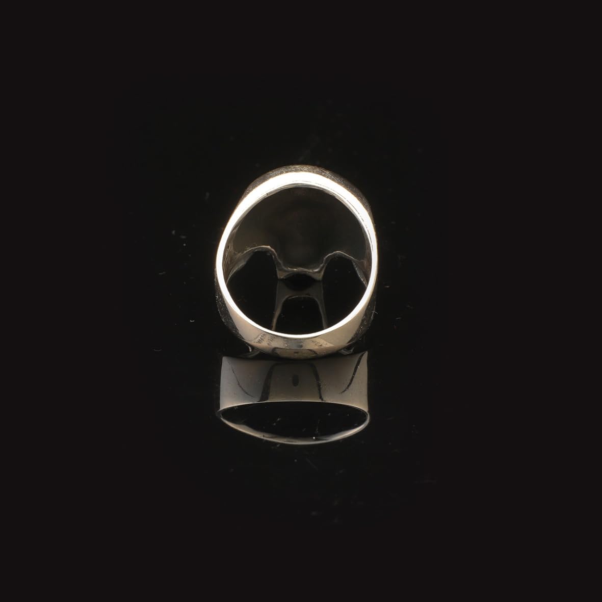 Skull Ring Gothic Ring Silver Signet Ring Statement Ring Vintage Ring Pinky Ring Sterling Silver Ring Gift for Him Handmade