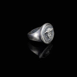 Handmade Medusa Pinky Signet Ring - 925 Sterling Silver Men's Jewelry — image 4