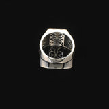Vintage Onyx Signet Ring for Men – Handmade Sterling Silver Pinky Ring with Gemstone – Ottoman Style Engagement Ring with Custom Engraving & Gift Silver Polishing Cloth — image 6