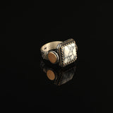 Turquoise Stone Men Silver Ring — image 2