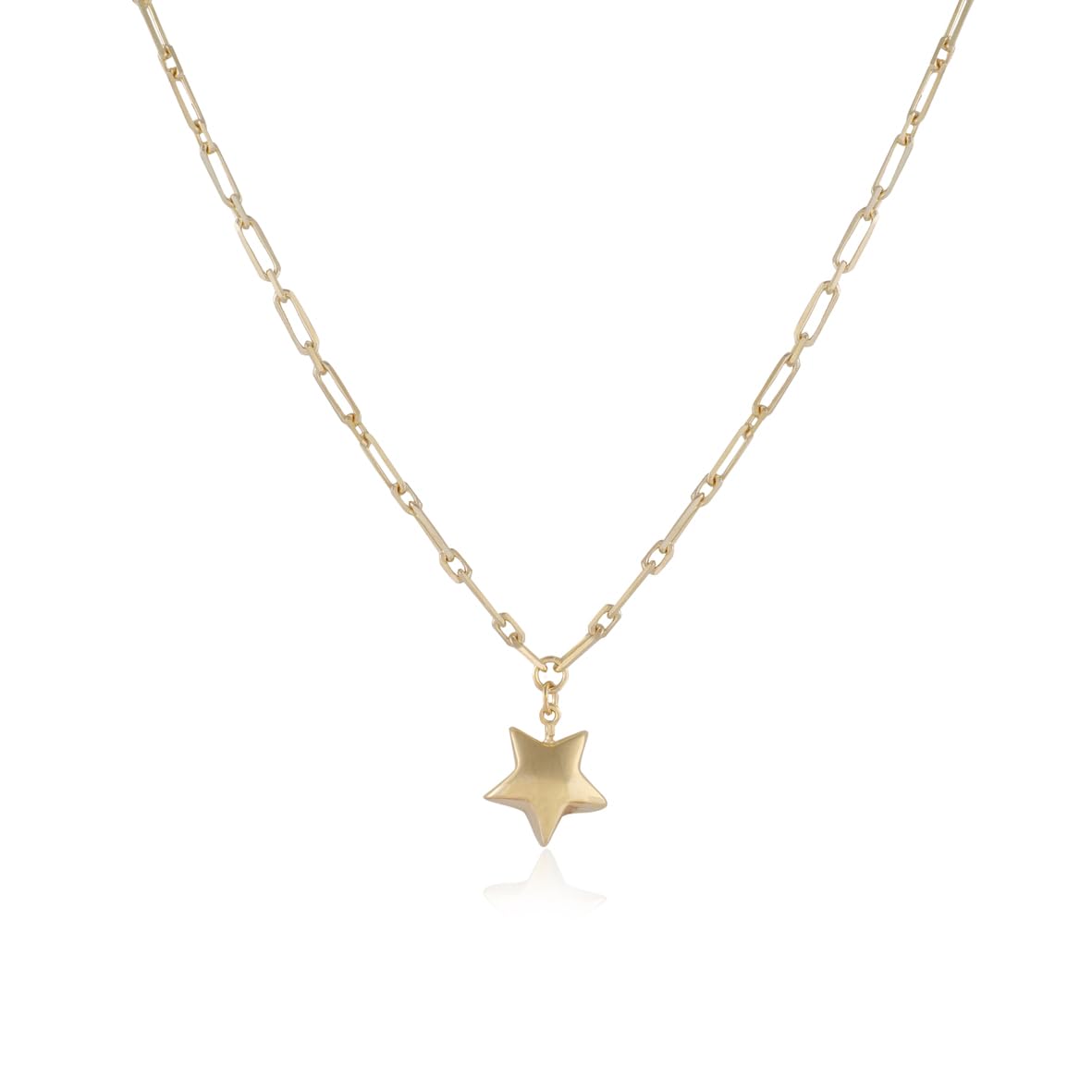 Golden Star Necklace - Gold Plated & Sterling Silver Necklace - Cute Necklaces with Aesthetic Charm - Dainty Gold Necklace for Women - Birthday Gifts for Women
